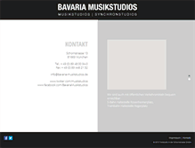 Tablet Screenshot of bavaria-musikstudios.de